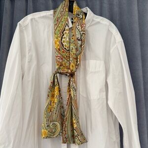 SCARF: WINTER WESTERN EDIT!!! Gorgeous neck/belt scarf! Yellow, brown & cream.